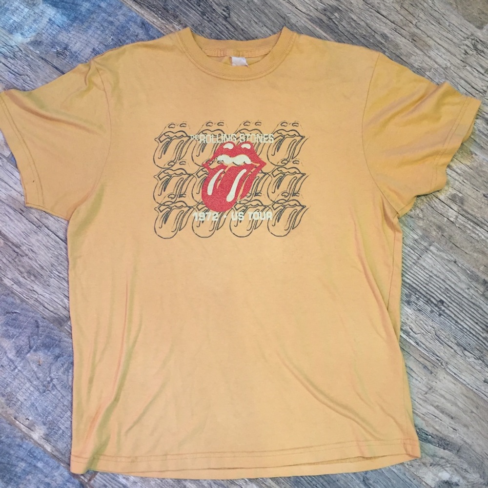 Rare Vintage Rolling Stones 1972 US Tour Band Tee